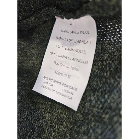 J Crew V Neck Sweater Men's Size XL Tall Navy 100% Lambs Wool Long Sleeve - Picture 2 of 6